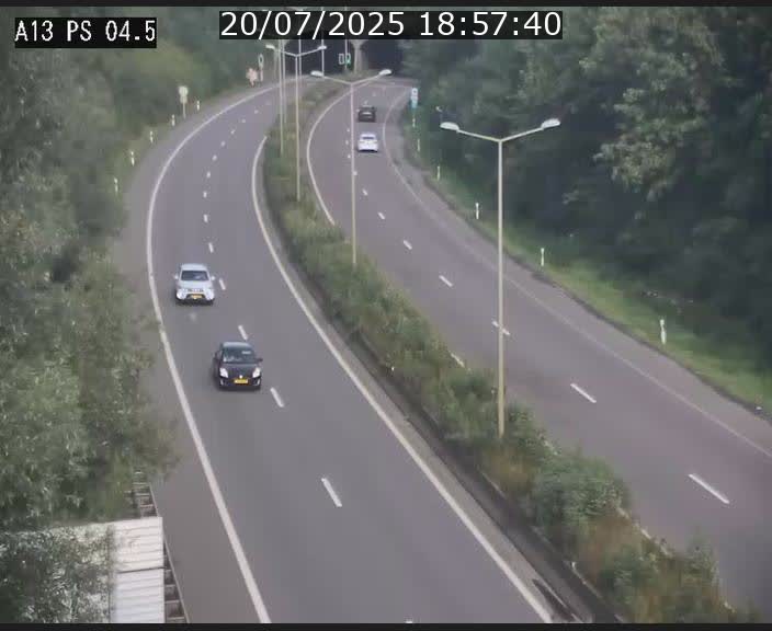 Traffic live webcam Luxembourg Differdange - A13 direction Esch-sur-Alzette - BK 4.5