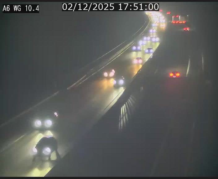 Traffic live webcam Luxembourg Mamer - A6 - BK 10.4 - direction Luxembourg/France/Allemagne