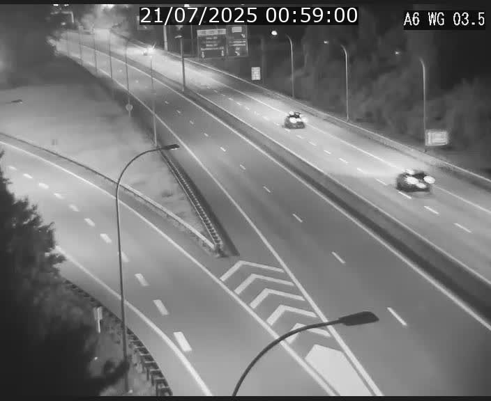 Traffic live webcam Luxembourg - Croix de Cessange - A6 - BK 3.5 - direction France/Allemagne