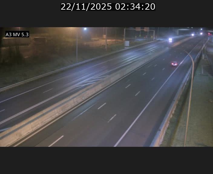 Webcam à l'Aire de Berchem au Luxembourg sur l'A3. Vue orientée vers la France