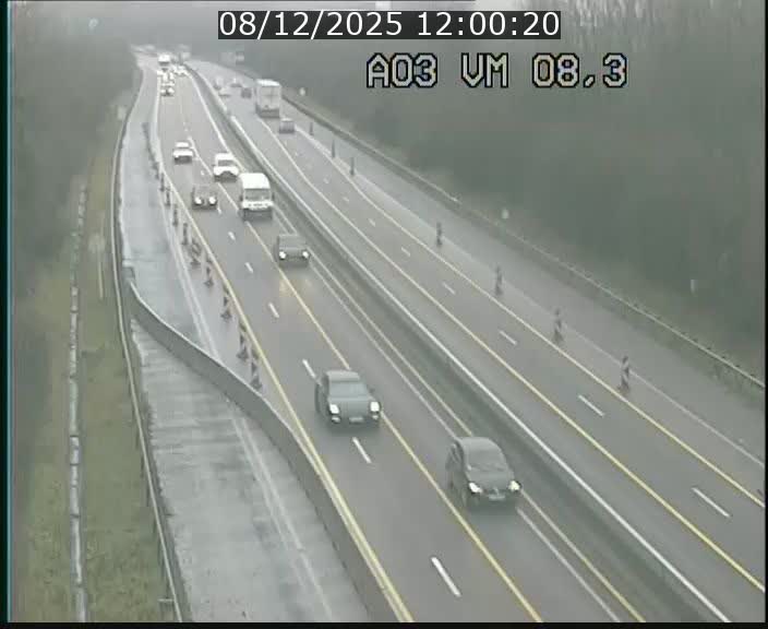 Traffic live webcam Luxembourg Bettembourg - A3 - BK 8.3 - direction France