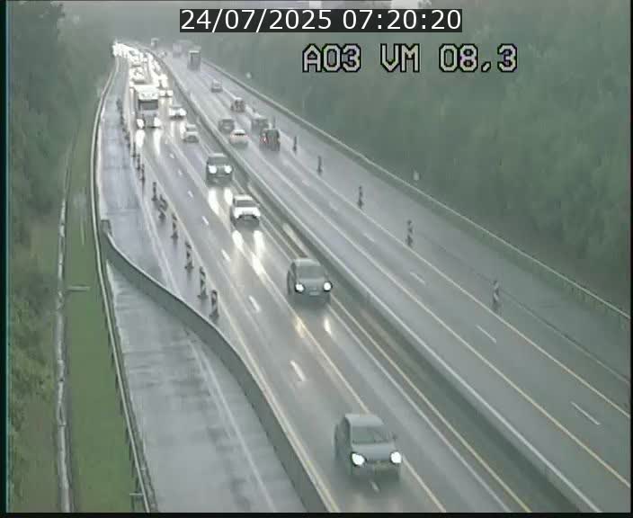 Traffic live webcam Luxembourg Bettembourg - A3 - BK 8.3 - direction France