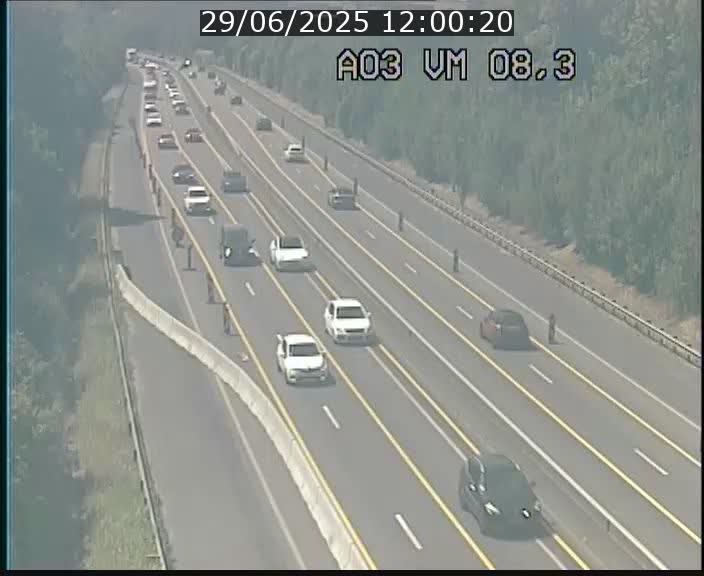 Traffic live webcam Luxembourg Bettembourg - A3 - BK 8.3 - direction France