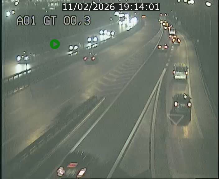 Traffic live webcam Luxembourg Croix de Gasperich - A1 direction Kirchberg - BK 0.3