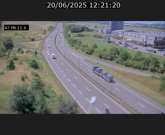 Caméra trafic Luxembourg - A7, Colmar-berg direction Mersch