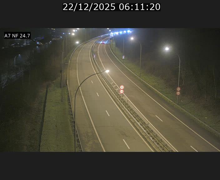 Caméra trafic Luxembourg - A7, Schieren direction Mersch