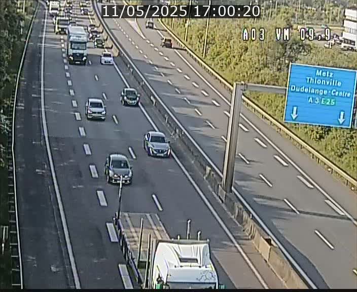 Webcam Autoroute à la Croix de Bettembourg - A3 - BK 9.9 - direction France