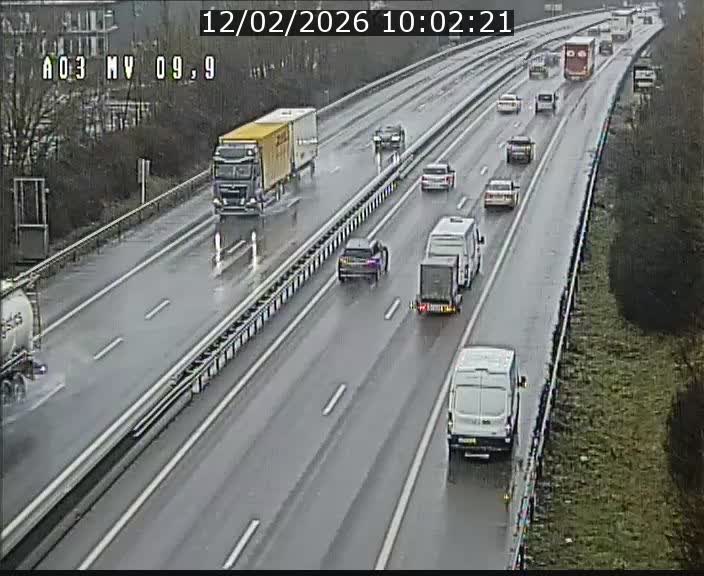 Webcam Autoroute à la Croix de Bettembourg - A3 - BK 9.9 - direction Luxembourg-Ville