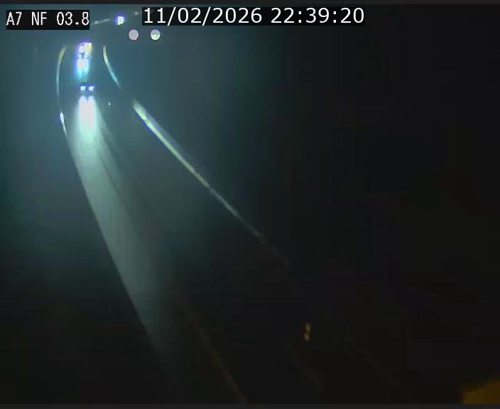 Webcam autoroute A7 au Luxembourg à la sortie du Tunnel Stafelter vers le Nord
