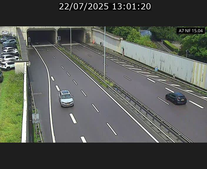 Caméra trafic Luxembourg - A7, Tunnel Mersch, entrée sud, direction Ettelbruck