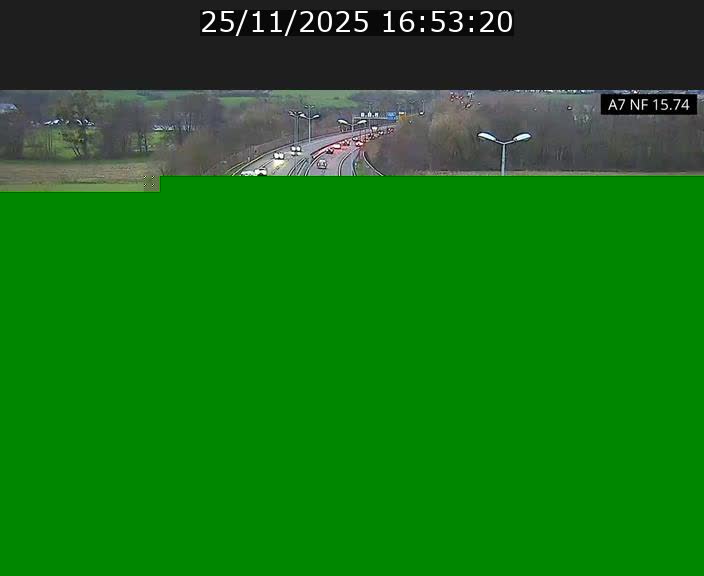 Caméra trafic Luxembourg - A7, Tunnel Mersch, entrée nord, direction Lorentzweiler