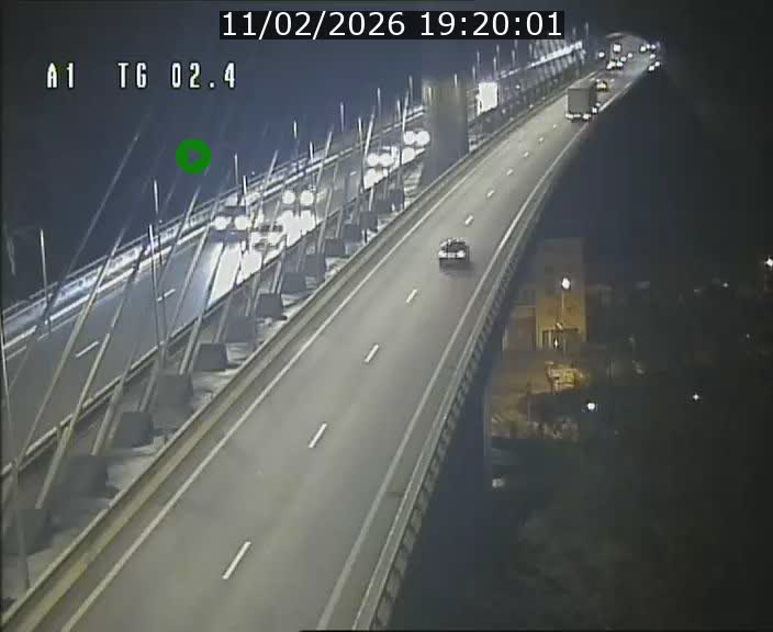 Traffic live webcam Luxembourg Sandweiler - A1 direction Luxembourg-ville - BK 2.4
