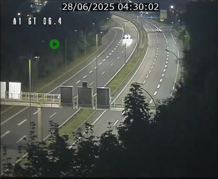 Traffic live webcam Luxembourg Hamm - A1 direction Sandweiler - BK 6.4