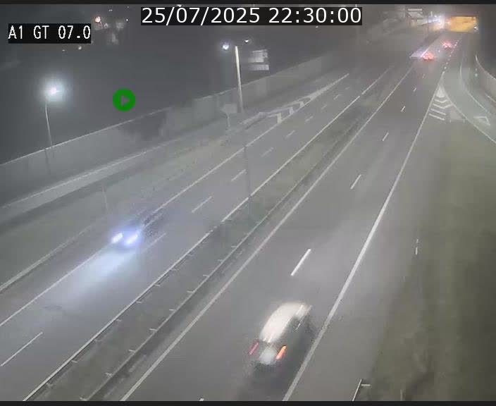 Traffic live webcam Luxembourg Cents - A1 direction Kirchberg - BK 7
