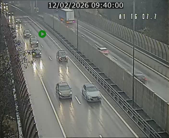 Traffic live webcam Luxembourg Kirchberg - A1 direction Luxembourg-ville - BK 7.7