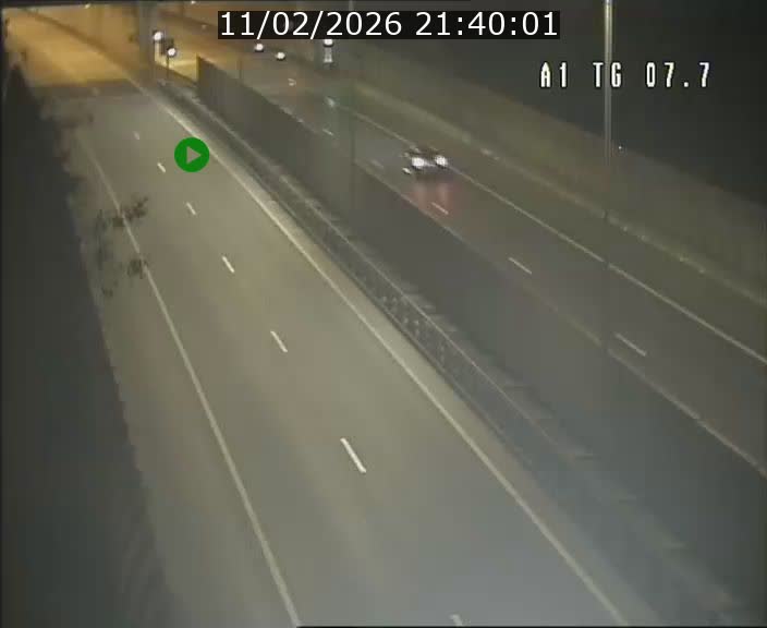 Traffic live webcam Luxembourg Kirchberg - A1 direction Luxembourg-ville - BK 7.7