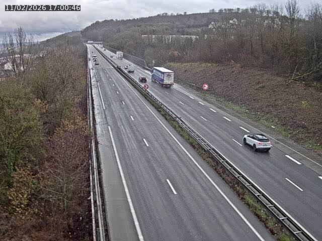 Caméra autoroute France - A30, Hayange direction Metz