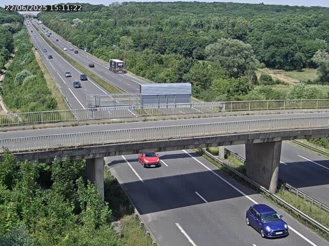 Caméra autoroute France - A31, Zoufftgen direction Luxembourg-ville, à la frontière entre la France et le Luxembourg
