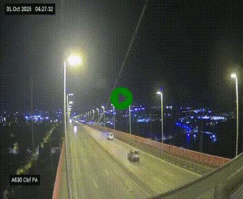 Webcam autoroute sur le périphérique de Bordeaux (A630) au nord de la ville. Caméra située sur le Pont d'Aquitaine.