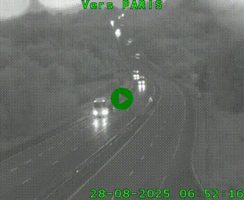 Caméra routière sur l'autoroute A20 à Bessines-sur-Gartempe. Vue orientée vers Paris