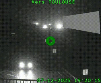 Caméra routière sur l'autoroute A20 à Noailles, en périphérie de Brive-la-Gaillarde. Vue orientée vers Toulouse