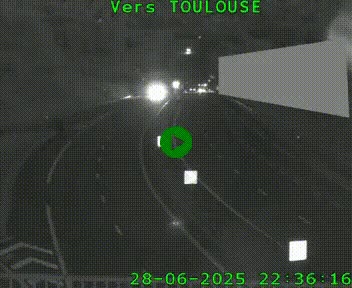 Caméra routière sur l'autoroute A20 à Noailles, en périphérie de Brive-la-Gaillarde. Vue orientée vers Toulouse