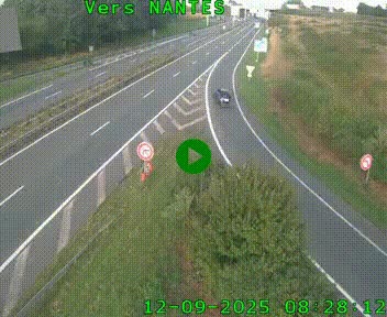 Webcam N147 au nord de Poitiers et à la jonction avec la A10