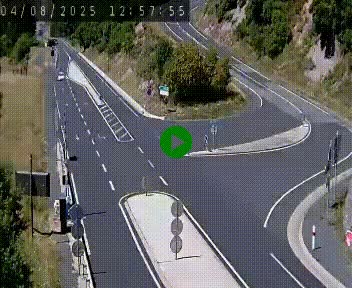 Webcam routière sur la N122 au niveau du Tunnel du Lioran. Vue de l'entrée côté Aurillac.