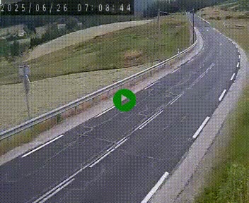 Webcam routière au niveau du col de la Chavade en Ardèche, sur la N102 à 1266 mètres d'altitude