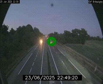 Webcam sur le périphérique de Rennes (N136) à hauteur du quartier Bréquigny, au sud de la ville
