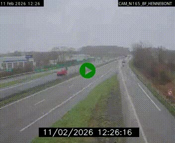 Webcam sur la N165 à hauteur de Hennebont, au nord de Lorient