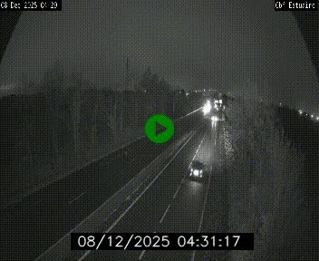 Webcam sur le périphérique de Nantes (N844) après la Porte de Bouguenais, à l'ouest de la ville