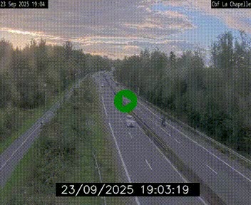 Webcam sur le périphérique de Nantes (N844) à hauteur de Porte de la Chapelle, au nord de la ville