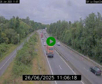 Webcam sur le périphérique de Nantes (N844) à hauteur de Porte de la Chapelle, au nord de la ville