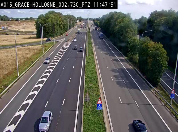Caméra trafic Belgique - Grâce-Hollogne - E42, jonction avec A604, direction Loncin/Aéroport de Liège -  BK 3.2