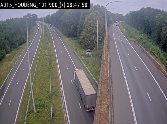 Webcam autoroute Belgique - Houdeng-Goegnies - Jonction E19/E42 direction Tournai/Mons - BK 101.85