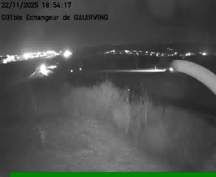 Dispositif d’observation sur D31bis (France) à Gaubiving, en direction de Sarreguemines, offrant une visualisation fiable des conditions de circulation.