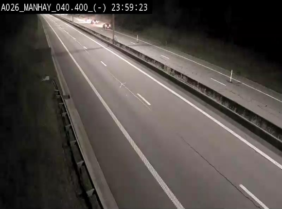 Webcam autoroute A26/E25 à hauteur de Manhay, après la jonction avec la N651 en direction de Liège - BK 40.4