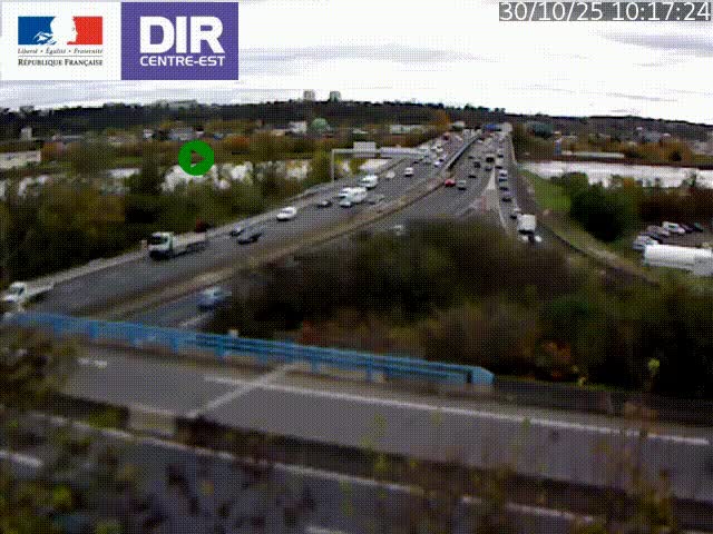 Webcam autoroute sur A450 à Pierre-Bénite en direction de Lyon et de l'autoroute A7