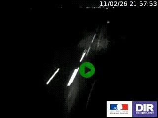 Webcam routière sur la RN7 à hauteur de Toulon-sur-Allier, entre Moulins et Vichy