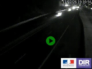 Caméra autoroutière sur l'A47 à hauteur de Givors, a proximité de Lyon. La webcam est orientée vers Lyon