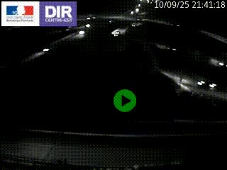 Webcam traffic à Grenoble-sud sur l'autoroute A480. Vue orientée vers l'entrée et la sortie de Grenoble
