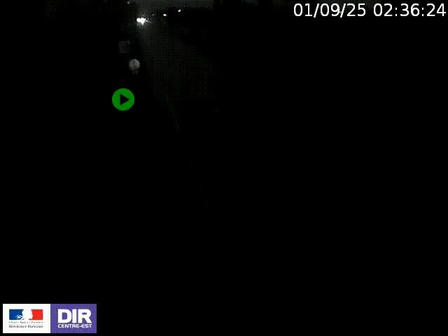Webcam à Bron sur l'A43 à la jonction avec le boulevard périphérique de Lyon (D383). Vue orientée vers Lyon
