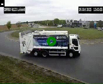 Webcam en périphérie de Chartres sur la N123, à hauteur de Luisant. Vue orientée vers Chartres
