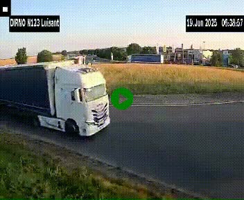 Webcam en périphérie de Chartres sur la N123, à hauteur de Luisant. Vue orientée vers Chartres