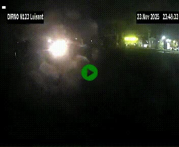 Webcam en périphérie de Chartres sur la N123, à hauteur de Luisant. Vue orientée vers Chartres