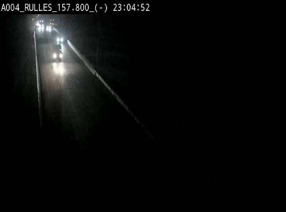 Webcam à Marbehan sur l'E411 à hauteur de la sortie 28a Rulles. Vue orientée vers Bruxelles
