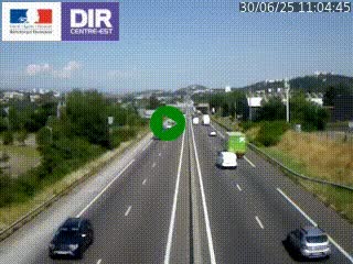 Caméra autoroute à Saint-Etienne (Les Littes) à hauteur du Ikea Saint-Etienne sur l'A72 en direction de Roanne
