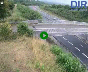 Webcam sur A84 à hauteur de Pont-Farcy, au niveau du pont autoroutier sur la Vire, au sud de Saint-Lô