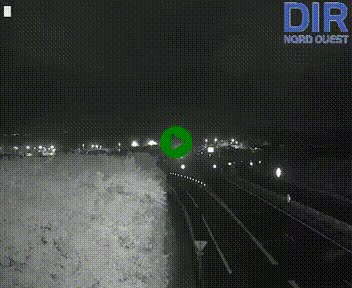 Webcam au début de l'A84 sur le périphérique Ouest de Caen (N814) à hauteur de la sortie 9, Porte de Bretagne
